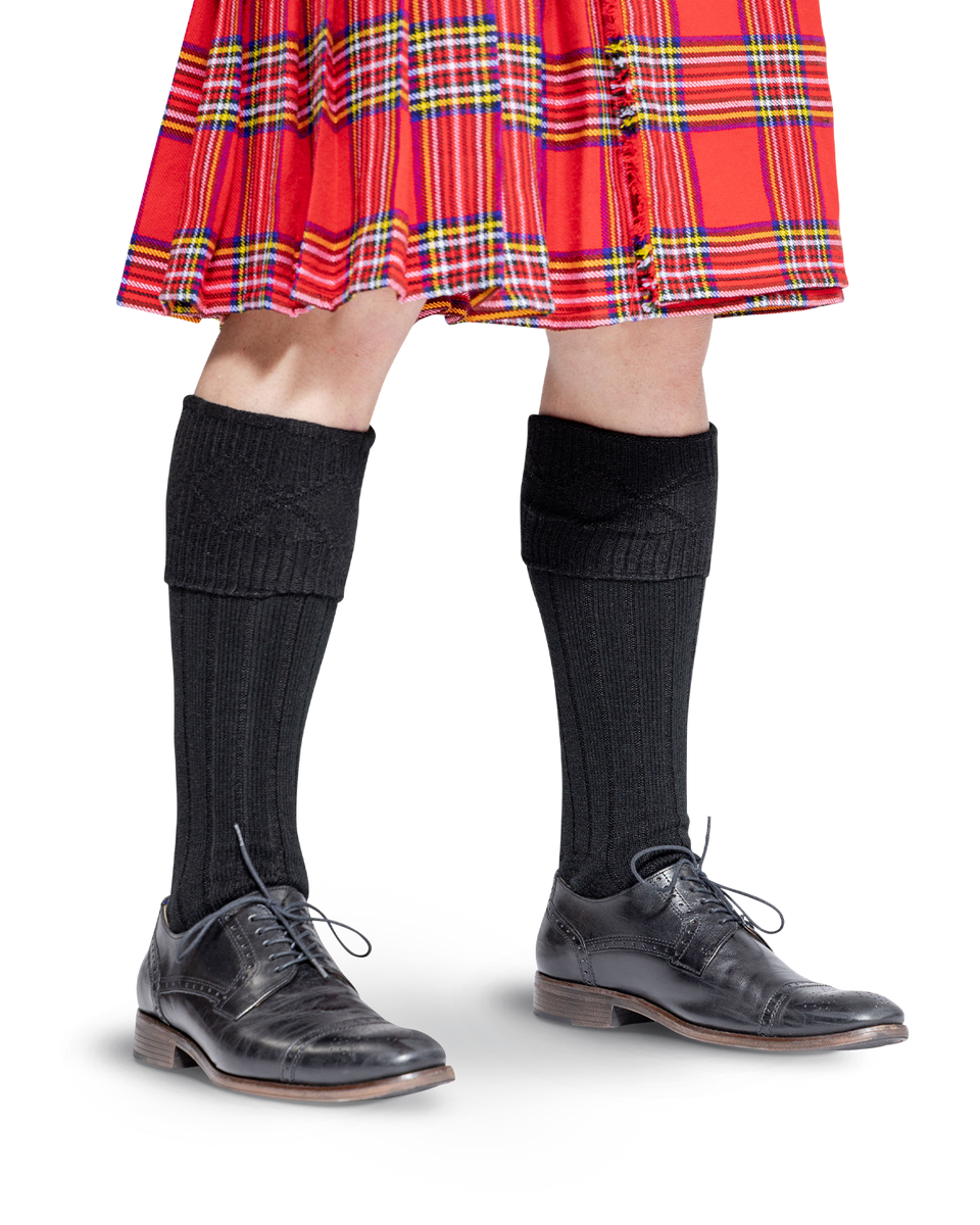 Grey kilt hot sale socks